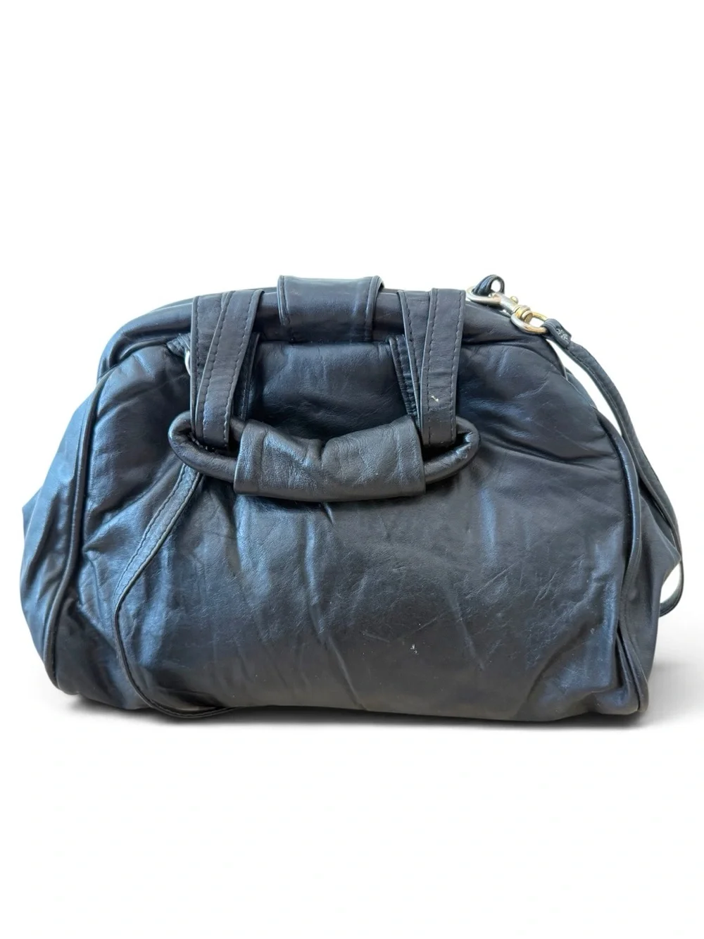 Vintage 80’s Embellished Leather Women’s Shoulder Bag